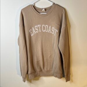 🔴 East Coast Oversized Crewneck - Women’s Size Large